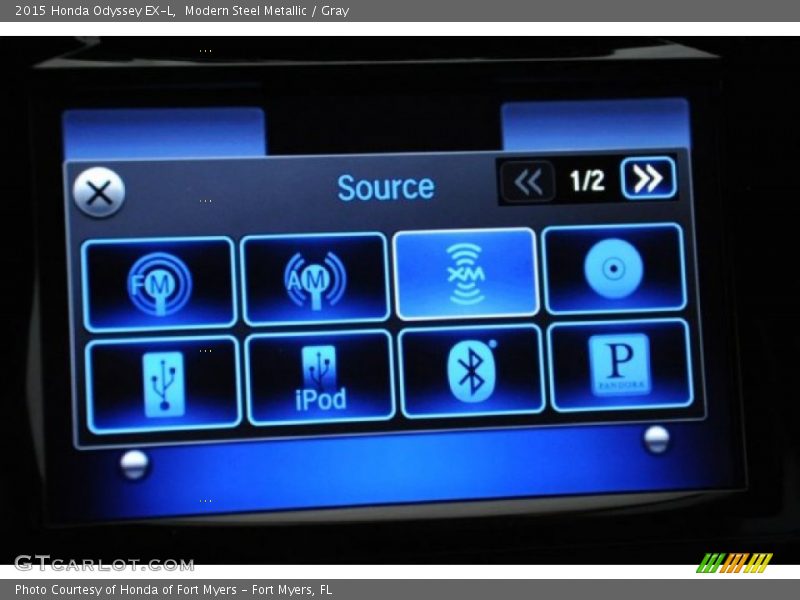 Modern Steel Metallic / Gray 2015 Honda Odyssey EX-L