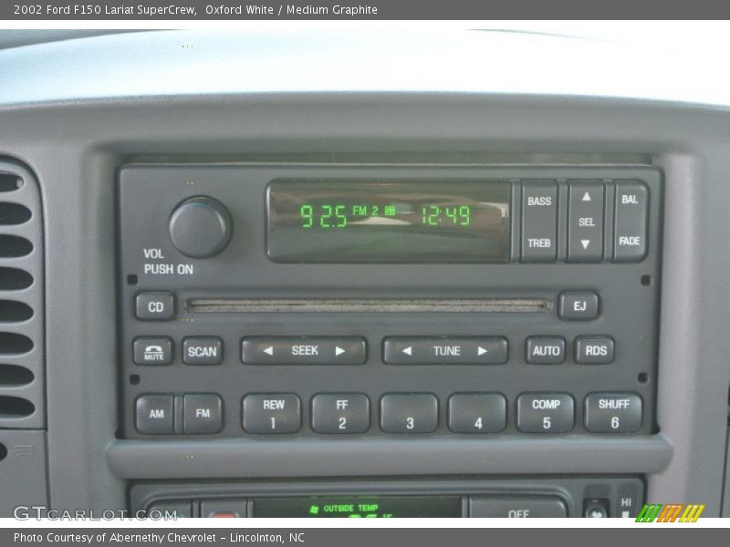 Oxford White / Medium Graphite 2002 Ford F150 Lariat SuperCrew