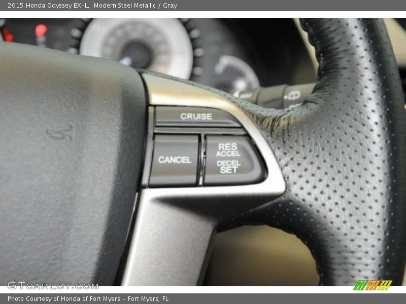 Modern Steel Metallic / Gray 2015 Honda Odyssey EX-L