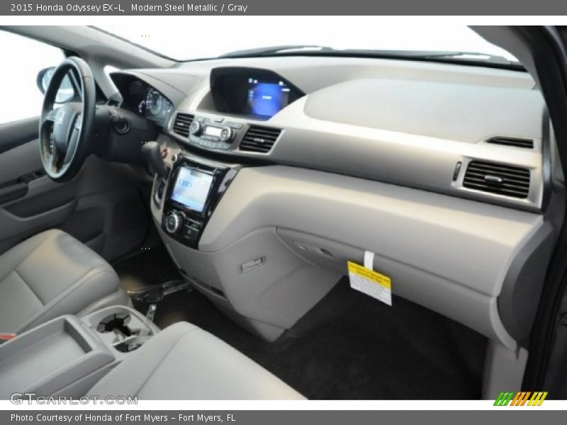 Modern Steel Metallic / Gray 2015 Honda Odyssey EX-L