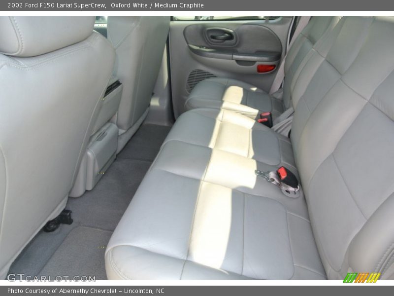 Oxford White / Medium Graphite 2002 Ford F150 Lariat SuperCrew
