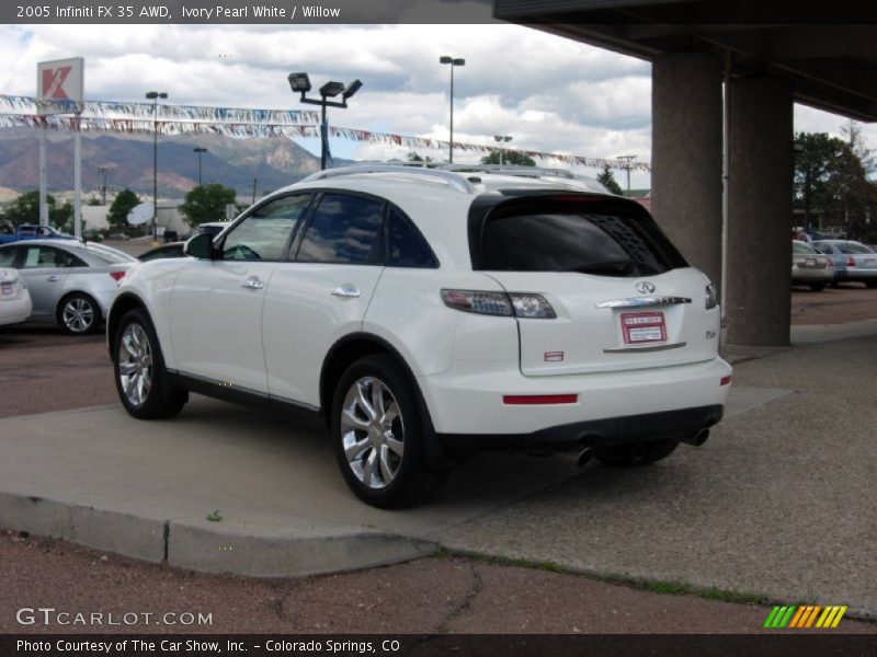 Ivory Pearl White / Willow 2005 Infiniti FX 35 AWD