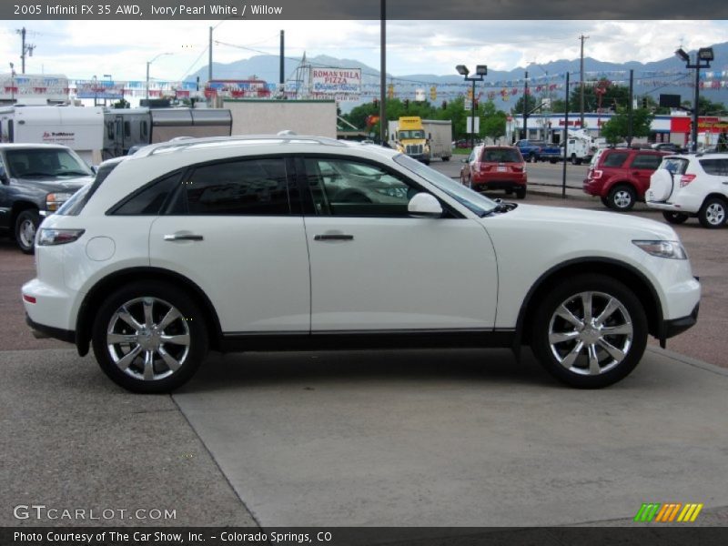 Ivory Pearl White / Willow 2005 Infiniti FX 35 AWD