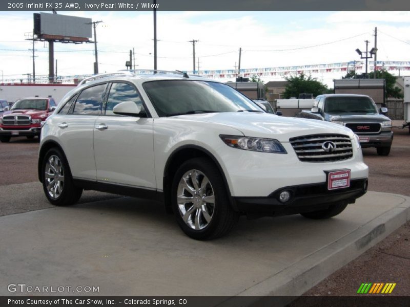 Ivory Pearl White / Willow 2005 Infiniti FX 35 AWD