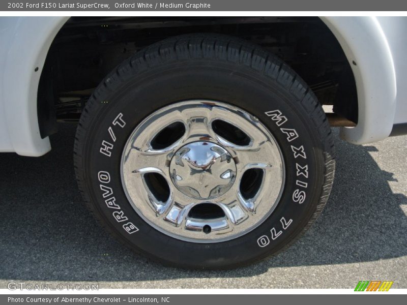 Oxford White / Medium Graphite 2002 Ford F150 Lariat SuperCrew