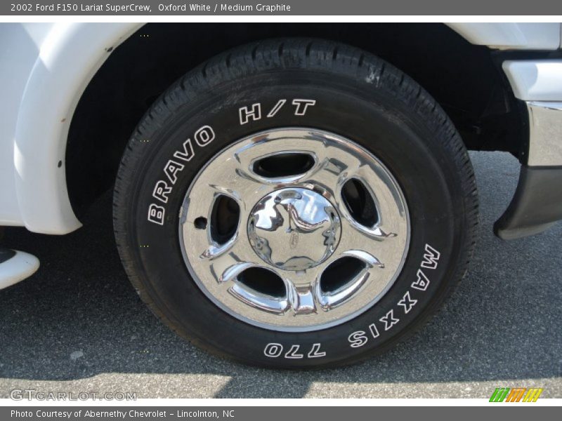 Oxford White / Medium Graphite 2002 Ford F150 Lariat SuperCrew