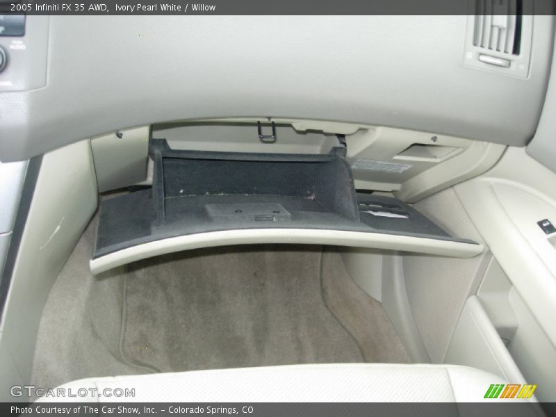 Ivory Pearl White / Willow 2005 Infiniti FX 35 AWD