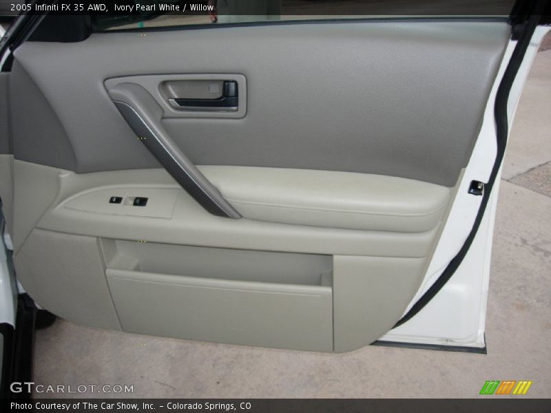 Ivory Pearl White / Willow 2005 Infiniti FX 35 AWD