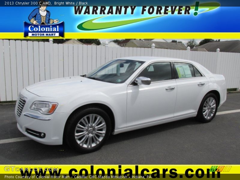 Bright White / Black 2013 Chrysler 300 C AWD