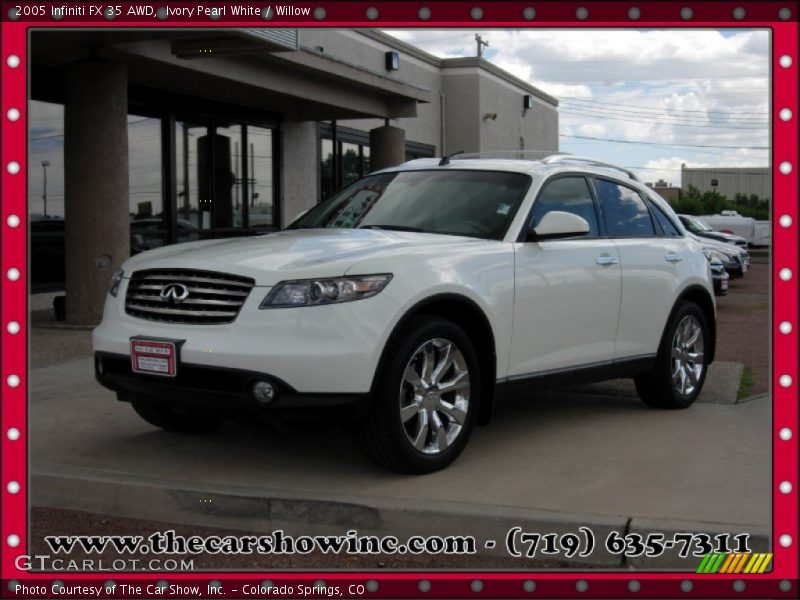 Ivory Pearl White / Willow 2005 Infiniti FX 35 AWD