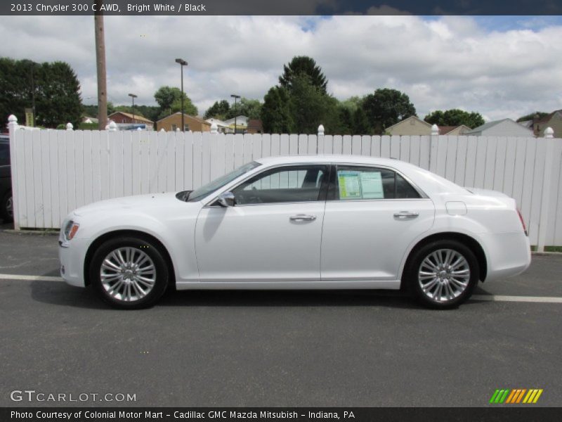 Bright White / Black 2013 Chrysler 300 C AWD