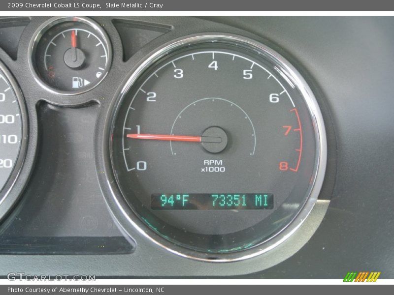 Slate Metallic / Gray 2009 Chevrolet Cobalt LS Coupe