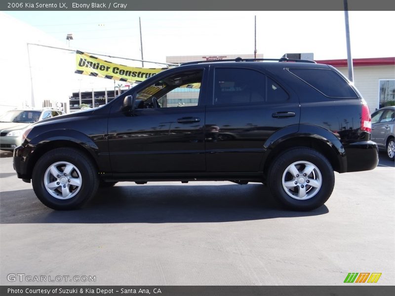 Ebony Black / Gray 2006 Kia Sorento LX