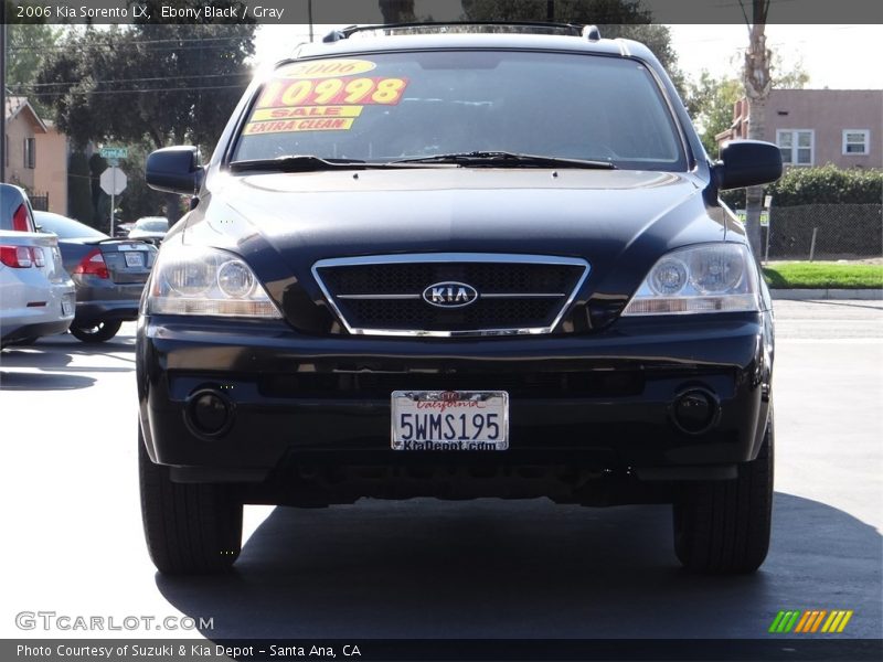 Ebony Black / Gray 2006 Kia Sorento LX