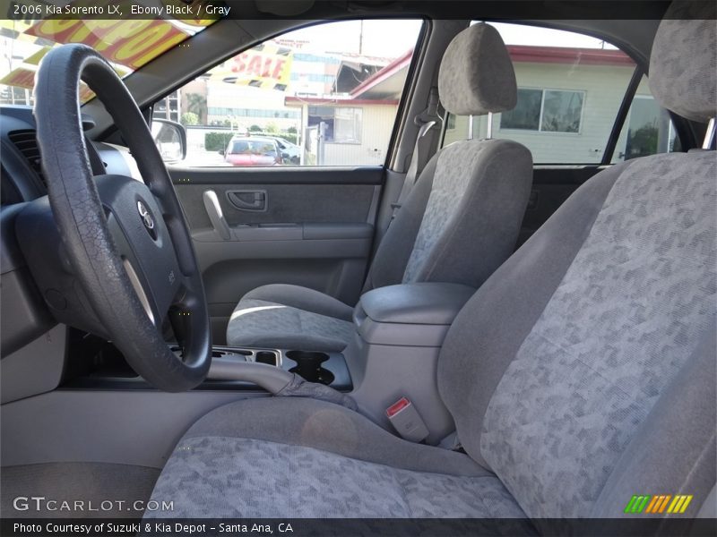Ebony Black / Gray 2006 Kia Sorento LX