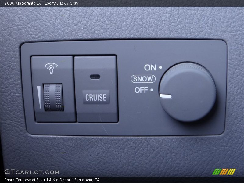 Ebony Black / Gray 2006 Kia Sorento LX