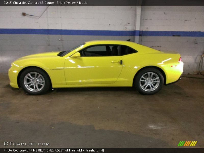 Bright Yellow / Black 2015 Chevrolet Camaro LS Coupe