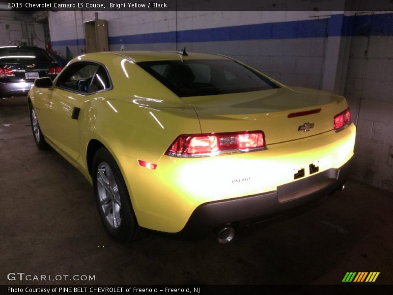 Bright Yellow / Black 2015 Chevrolet Camaro LS Coupe