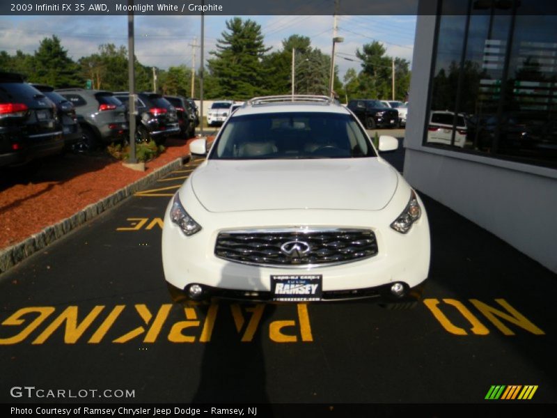 Moonlight White / Graphite 2009 Infiniti FX 35 AWD