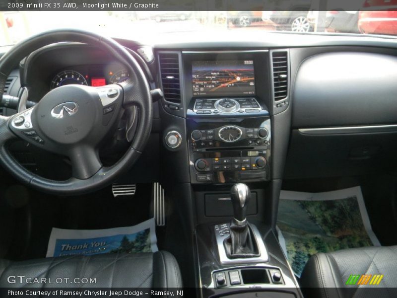 Moonlight White / Graphite 2009 Infiniti FX 35 AWD