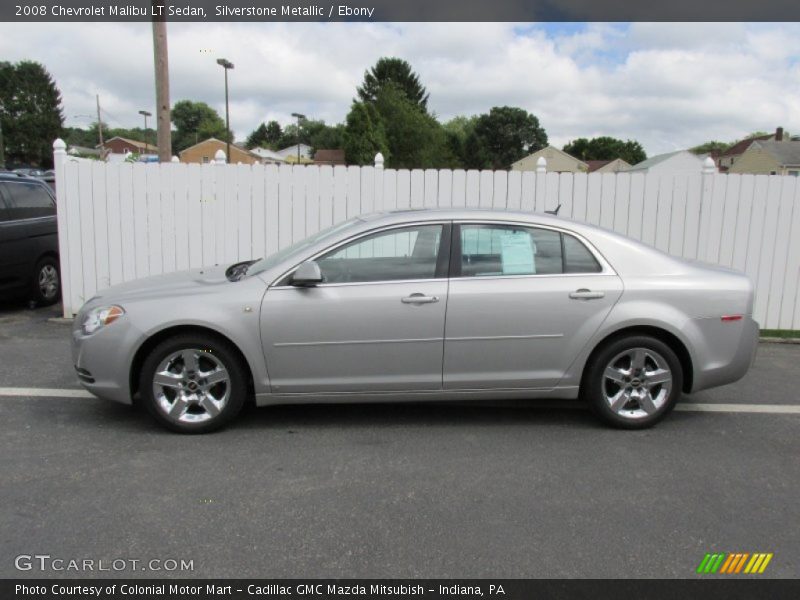 Silverstone Metallic / Ebony 2008 Chevrolet Malibu LT Sedan