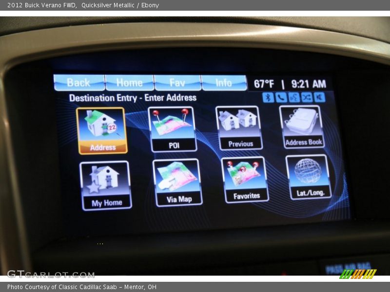 Quicksilver Metallic / Ebony 2012 Buick Verano FWD
