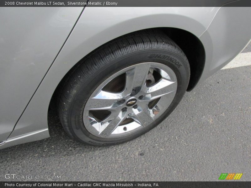 Silverstone Metallic / Ebony 2008 Chevrolet Malibu LT Sedan