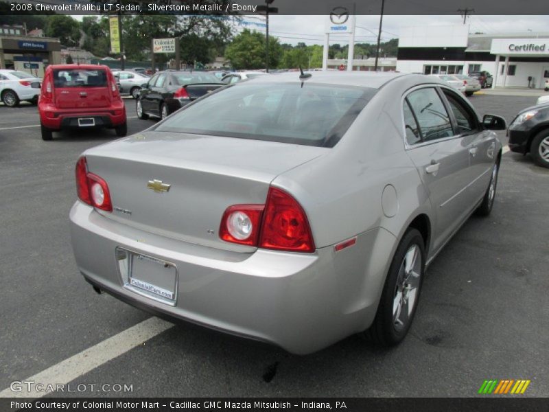 Silverstone Metallic / Ebony 2008 Chevrolet Malibu LT Sedan