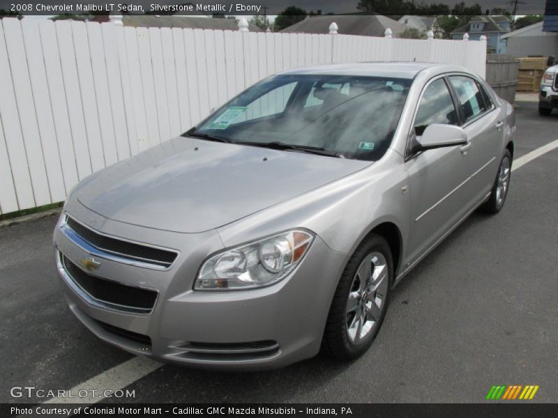 Silverstone Metallic / Ebony 2008 Chevrolet Malibu LT Sedan