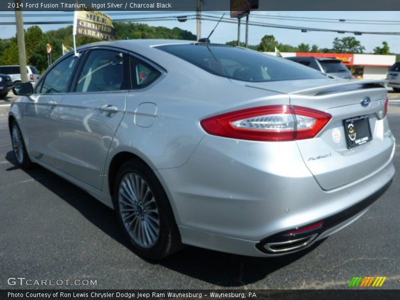 Ingot Silver / Charcoal Black 2014 Ford Fusion Titanium