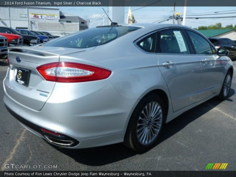Ingot Silver / Charcoal Black 2014 Ford Fusion Titanium