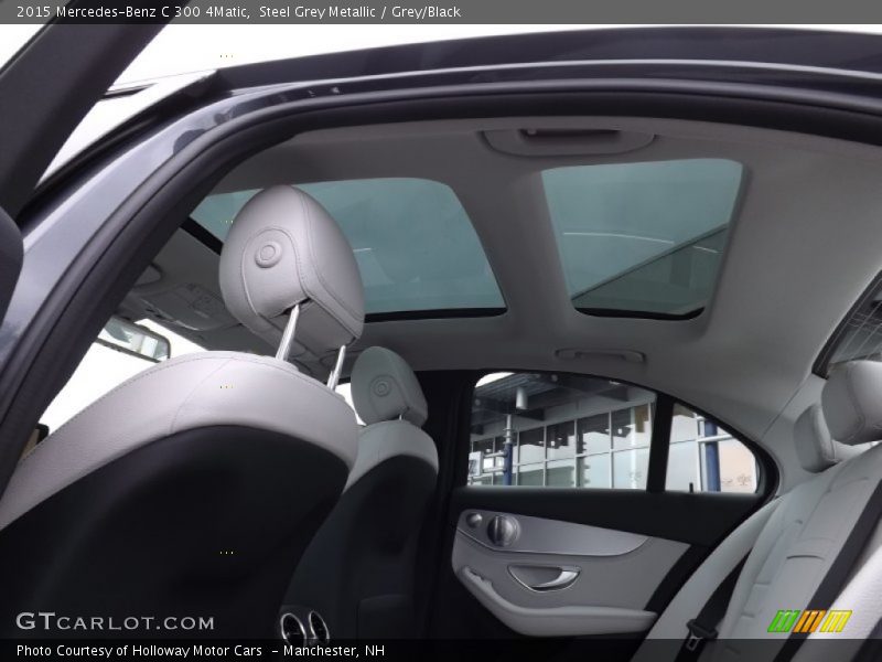 Steel Grey Metallic / Grey/Black 2015 Mercedes-Benz C 300 4Matic