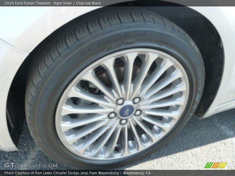 Ingot Silver / Charcoal Black 2014 Ford Fusion Titanium