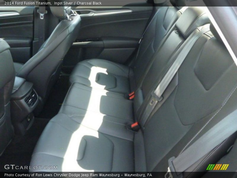 Ingot Silver / Charcoal Black 2014 Ford Fusion Titanium
