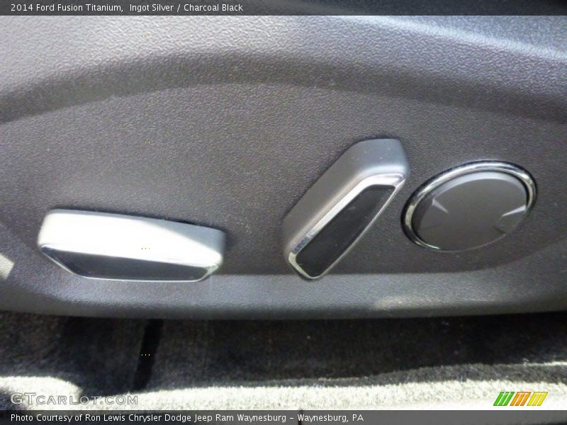 Ingot Silver / Charcoal Black 2014 Ford Fusion Titanium