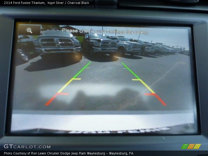 Ingot Silver / Charcoal Black 2014 Ford Fusion Titanium