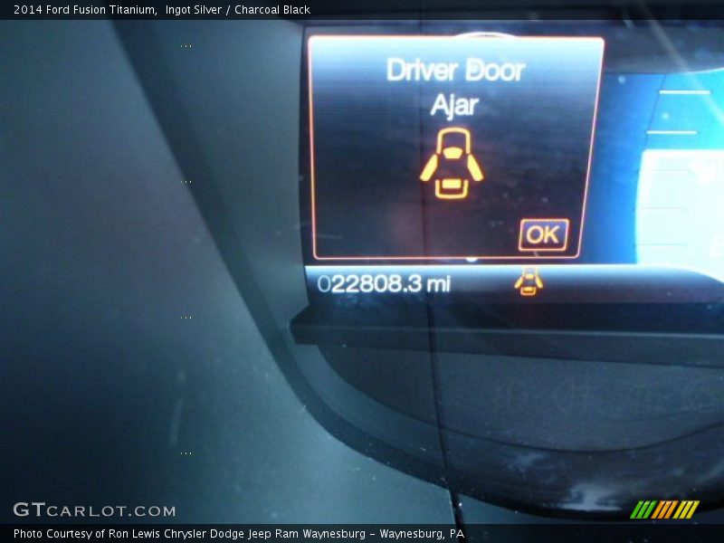 Ingot Silver / Charcoal Black 2014 Ford Fusion Titanium