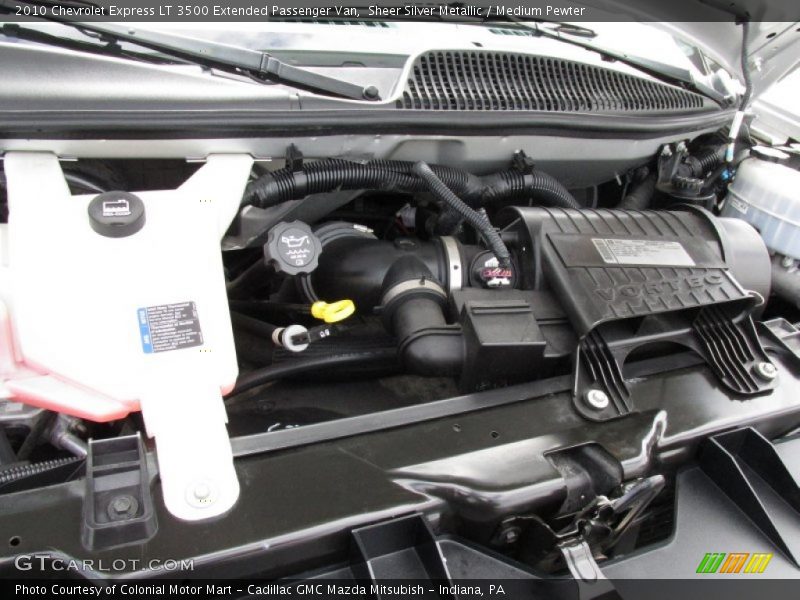 Sheer Silver Metallic / Medium Pewter 2010 Chevrolet Express LT 3500 Extended Passenger Van