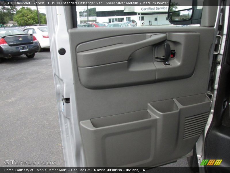 Sheer Silver Metallic / Medium Pewter 2010 Chevrolet Express LT 3500 Extended Passenger Van