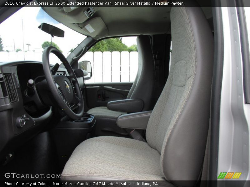Sheer Silver Metallic / Medium Pewter 2010 Chevrolet Express LT 3500 Extended Passenger Van