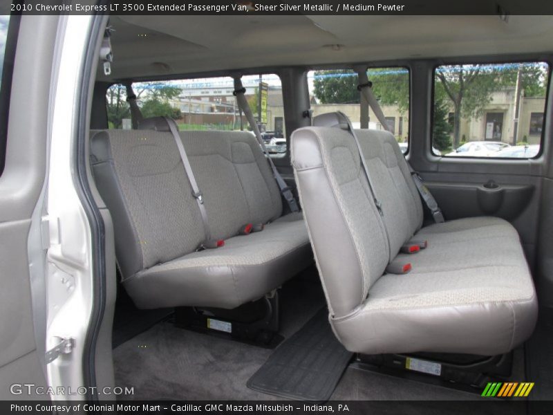 Sheer Silver Metallic / Medium Pewter 2010 Chevrolet Express LT 3500 Extended Passenger Van
