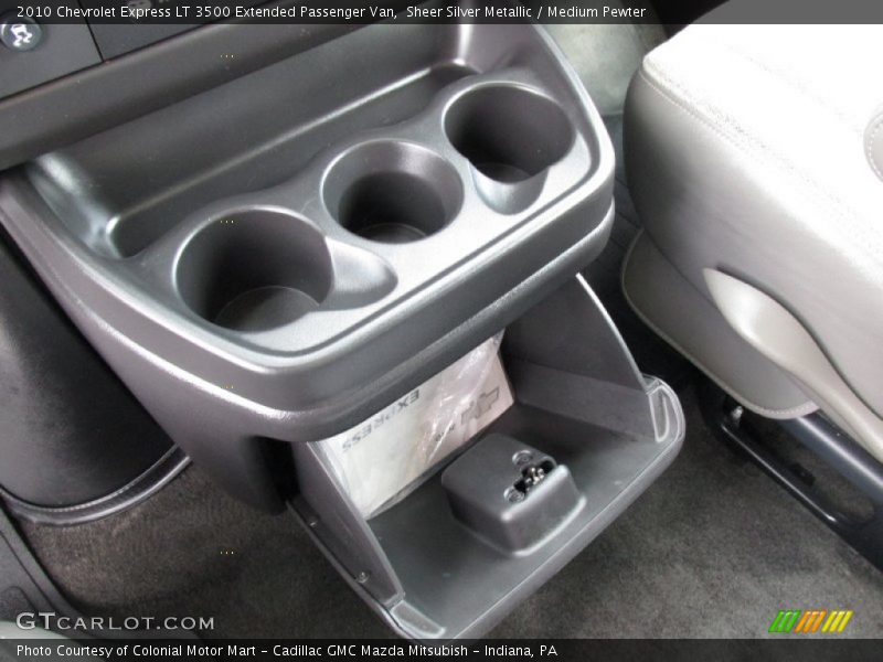 Sheer Silver Metallic / Medium Pewter 2010 Chevrolet Express LT 3500 Extended Passenger Van