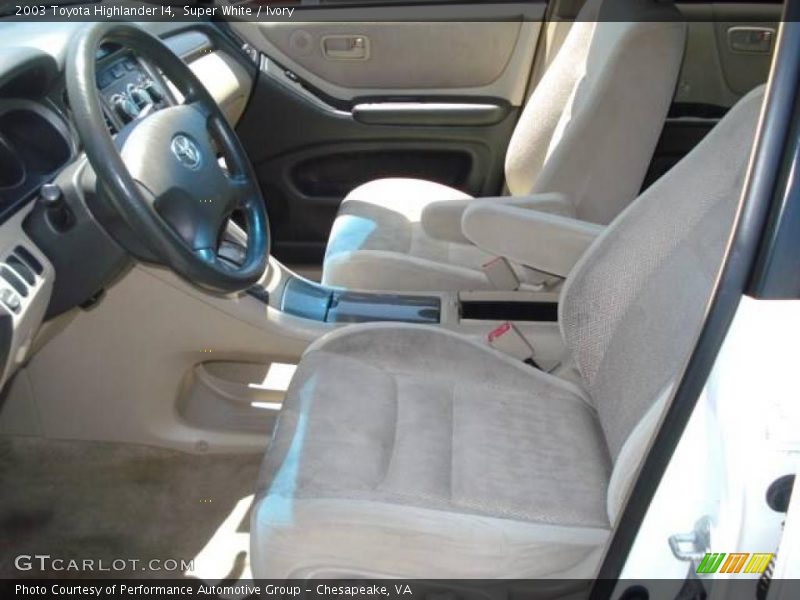 Super White / Ivory 2003 Toyota Highlander I4
