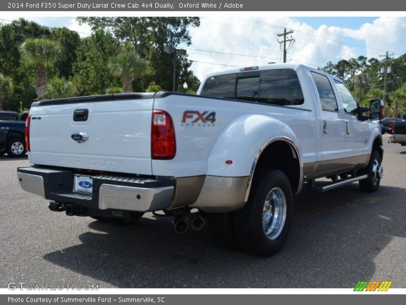 Oxford White / Adobe 2014 Ford F350 Super Duty Lariat Crew Cab 4x4 Dually