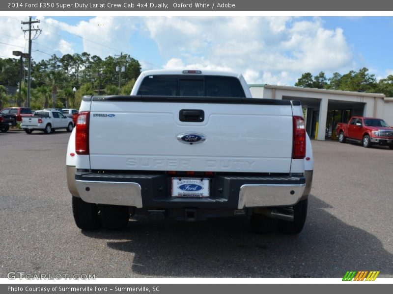 Oxford White / Adobe 2014 Ford F350 Super Duty Lariat Crew Cab 4x4 Dually