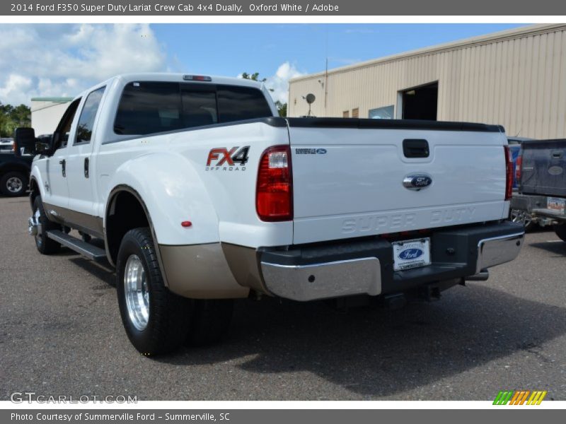 Oxford White / Adobe 2014 Ford F350 Super Duty Lariat Crew Cab 4x4 Dually