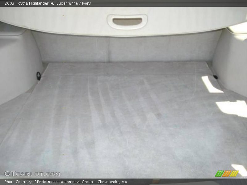 Super White / Ivory 2003 Toyota Highlander I4