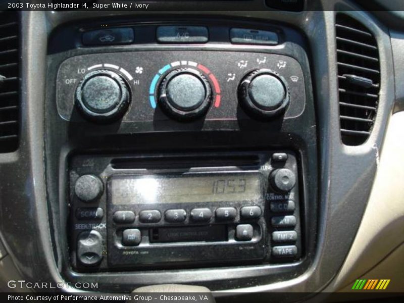 Super White / Ivory 2003 Toyota Highlander I4