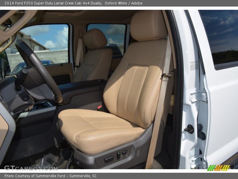 Oxford White / Adobe 2014 Ford F350 Super Duty Lariat Crew Cab 4x4 Dually