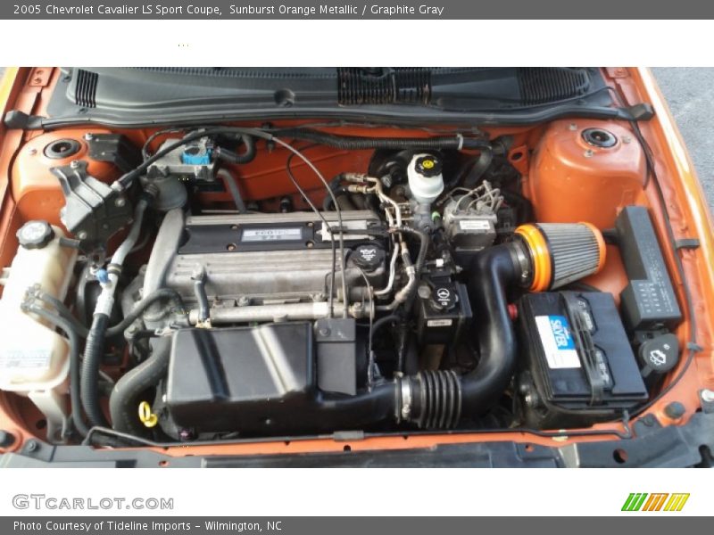 Sunburst Orange Metallic / Graphite Gray 2005 Chevrolet Cavalier LS Sport Coupe